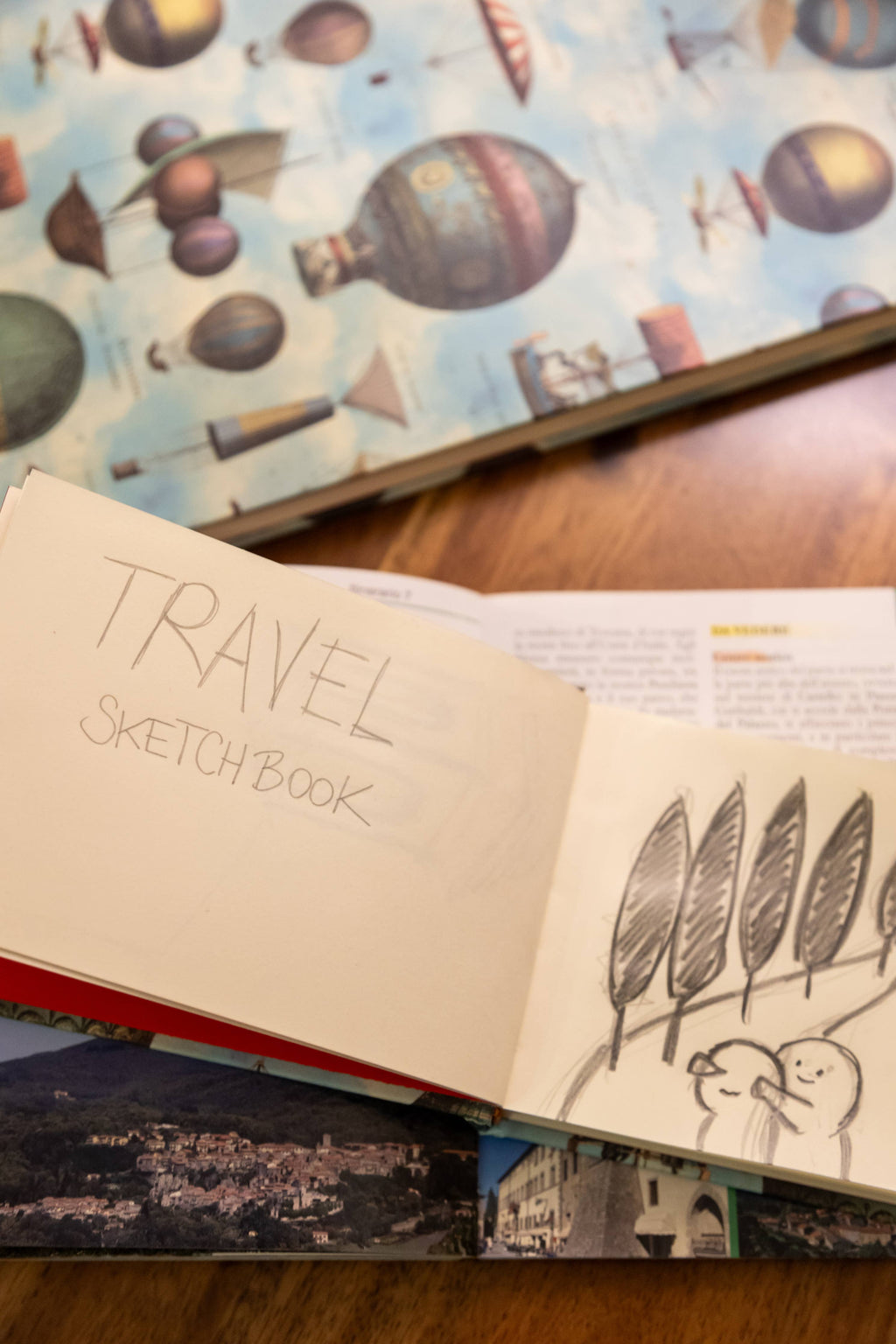 CARNET DE CROQUIS - « MONTGOLFIÈRES »