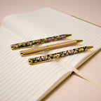 Stylo-bille Fleurs & rayures