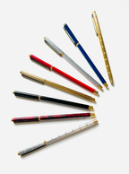 Stylo à bille à écailles doré