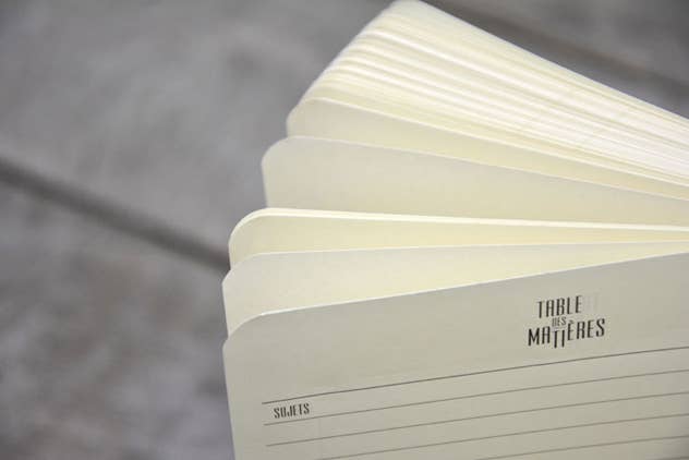 Carnet A5 rigide 128 pages lignées - Coloris gris orage