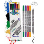 Set de 5 feutres Calli.Brush à double pointe colorés