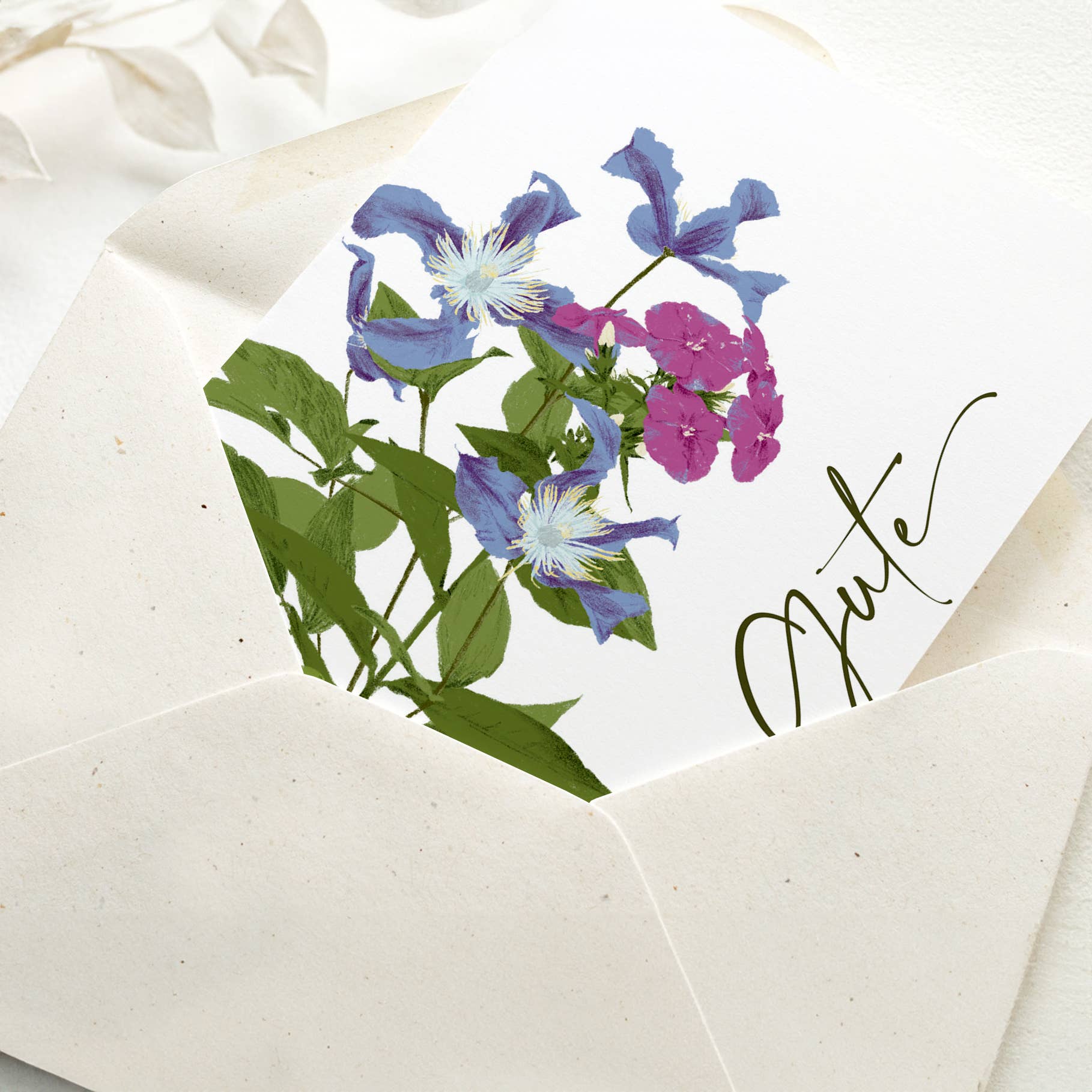 Enveloppe Créme C6 en papier italien