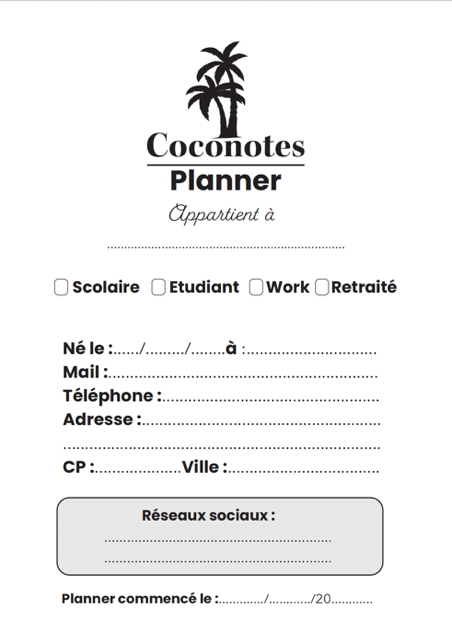 Carnet à thème MY PLANNER  – TROPICAL