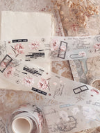 Ruban décoratif – Pivoines roses
