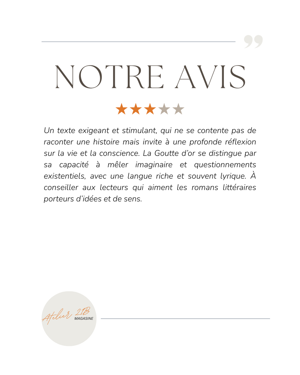 La goutte d'or