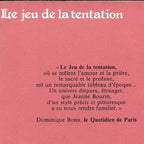 Le jeu de la tentation