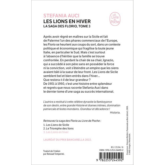 Les Lions en hiver - La saga des Florio - T.3