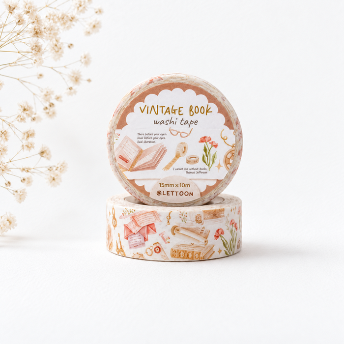 Ruban washi - Livre vintage