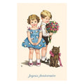 Carte postale fleurs anniversaire