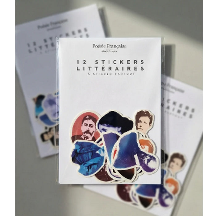 Pack de 12 stickers littéraires
