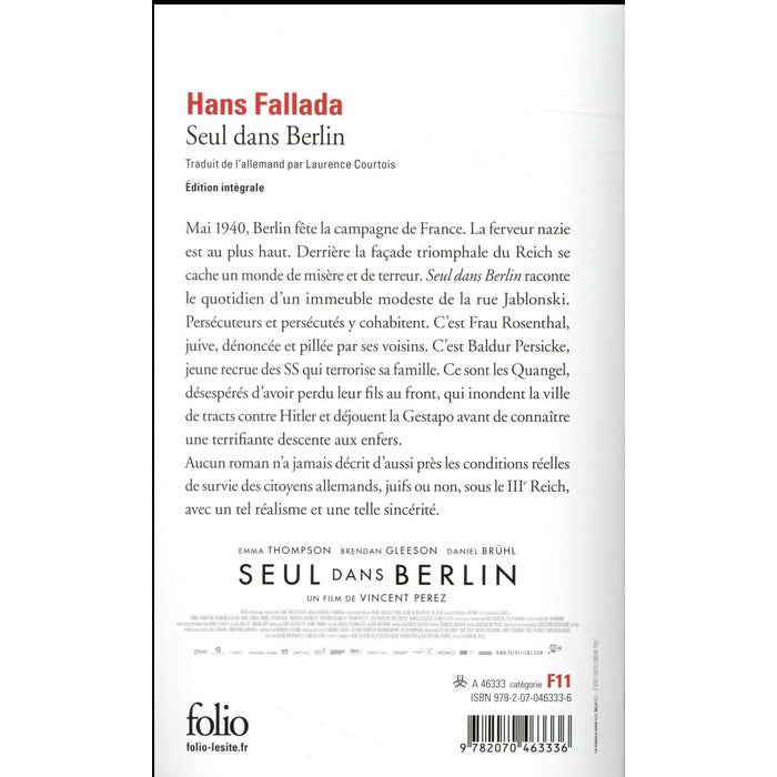 Seul dans Berlin