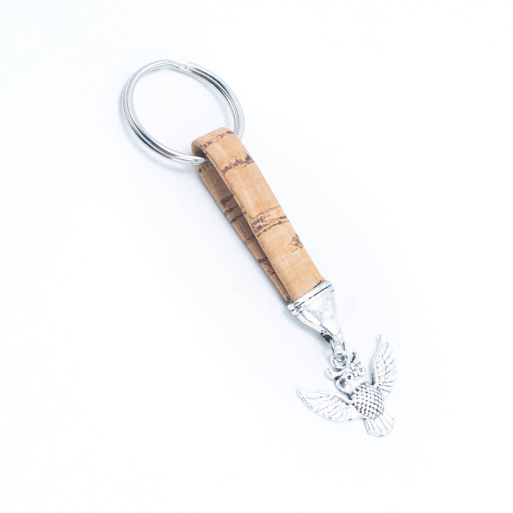 Porte-clés fait main en liège avec pendentif Style simple I-013-MIX-10