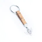 Porte-clés fait main en liège avec pendentif Style simple I-013-MIX-10