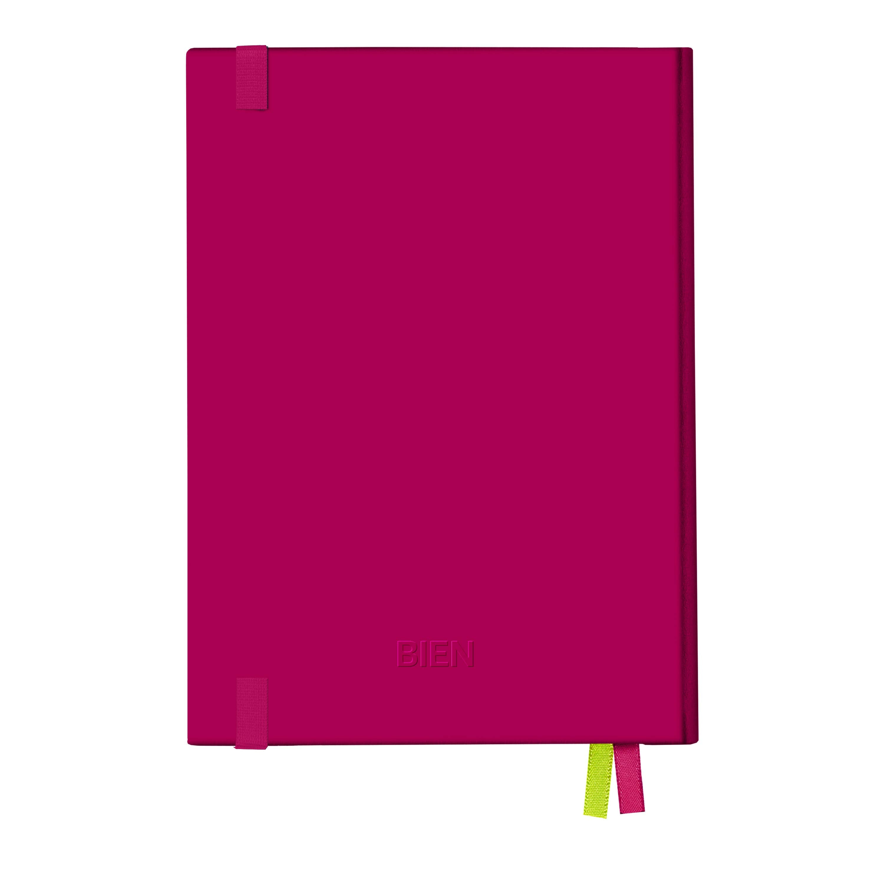 Carnet rose avec Mignon papaver