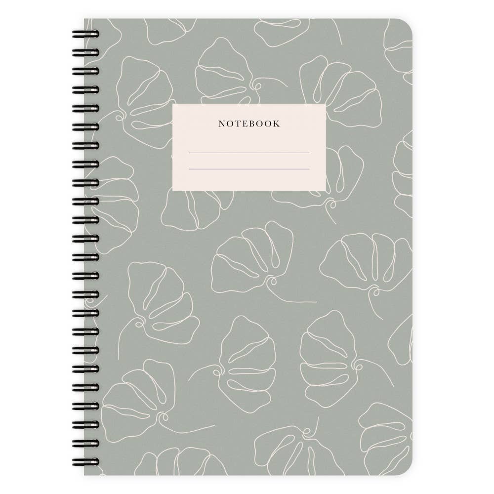 Bloc-notes A5 en forme de fleurs