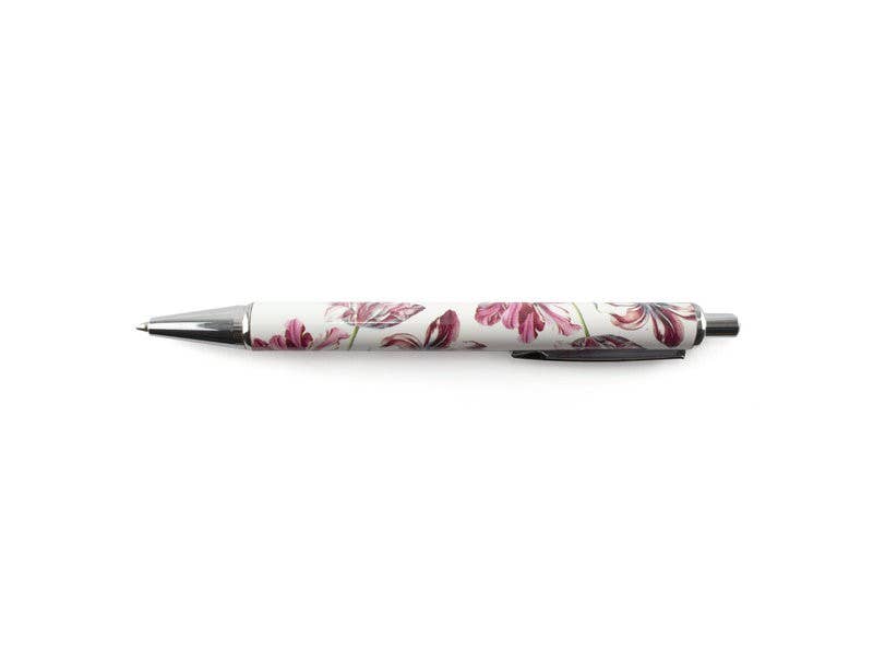 Stylo bille rechargeable dans boîte, Merian, Trois tulipes