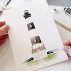 Cartes à peindre en bord de mer