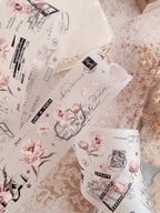 Ruban décoratif – Pivoines roses