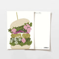Carte postale de hamburger avec fleurs, certifiée FSC