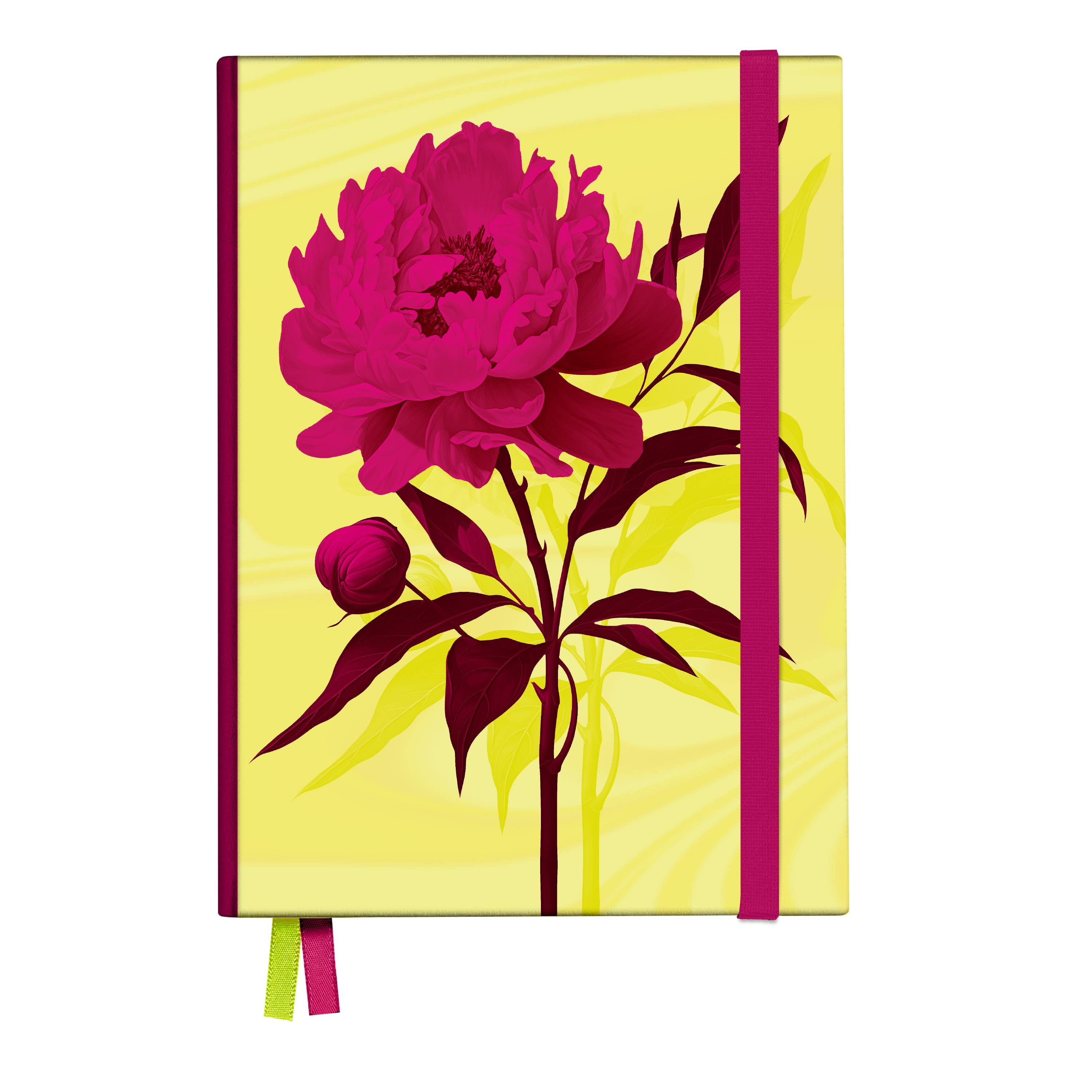 Carnet rose avec Mignon papaver