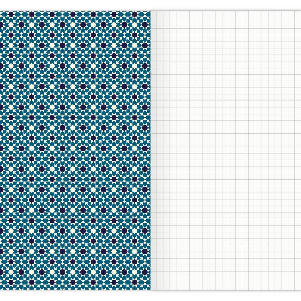Cahier A5 bleu Maroc