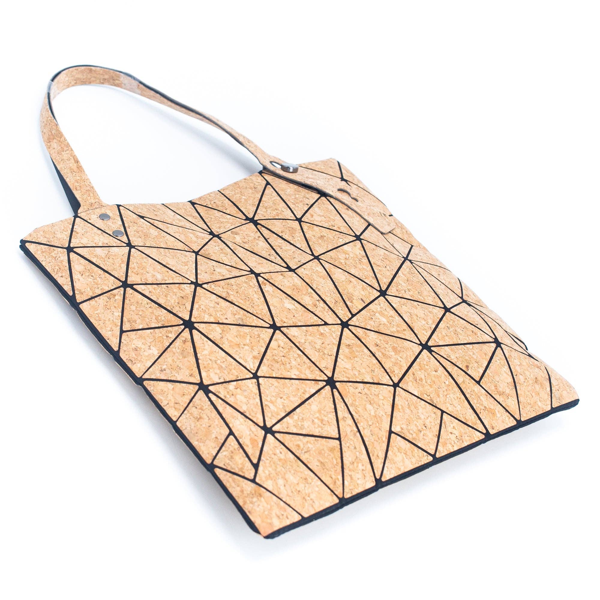 Fourre-tout en liège géométrique en liège naturel pour femmes BAG-2209