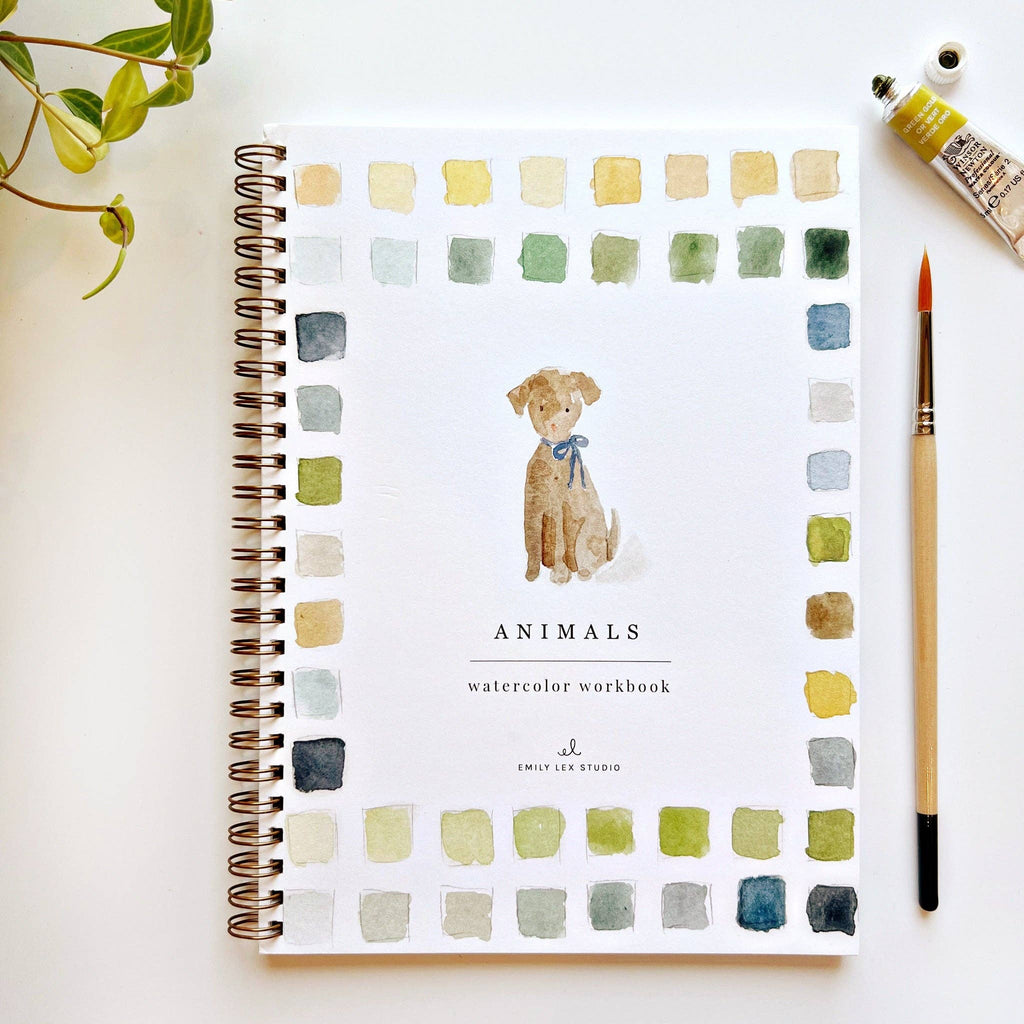 Cahier d'aquarelle sur les animaux