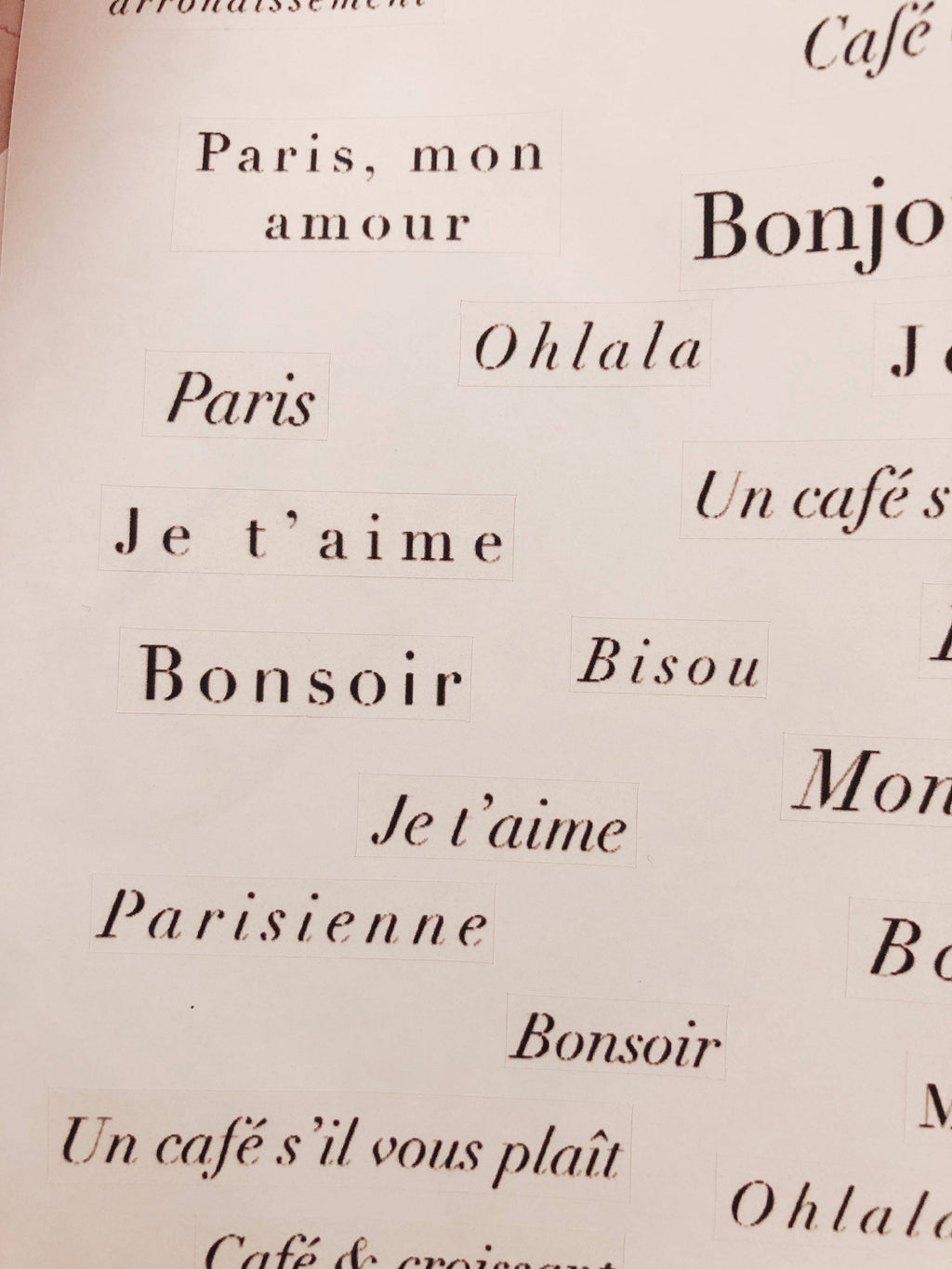 Planche de stickers – Citations françaises