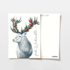 Carte postale Merry Christmas Deer, certifiée FSC
