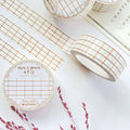 Washi Tape – Quadrillage brun