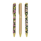 Stylo-bille Fleurs & rayures