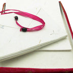 Ensemble d'écriture Sari fait main - Ensemble de papier de papeterie