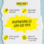 Recharge de grande capacité standard internationale (format G2)