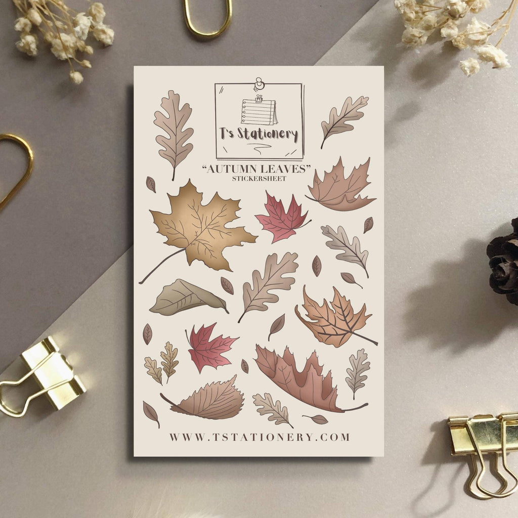 Feuille d'autocollants "Feuilles d'automne"