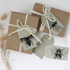 Étiquettes cadeaux en papier Libellule