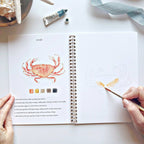 Cahier d'aquarelle en bord de mer