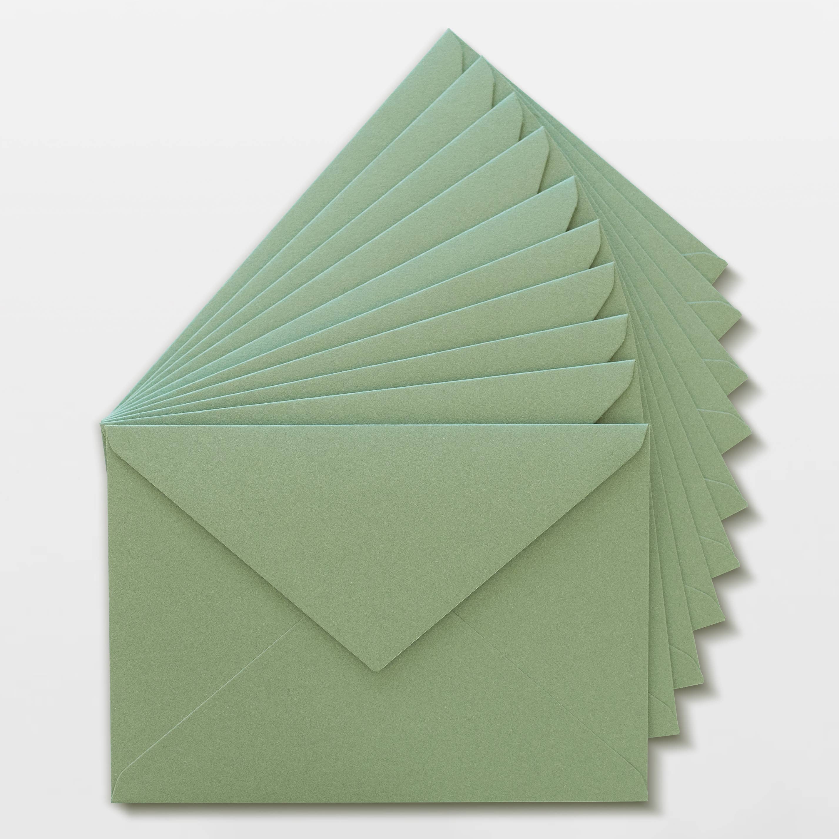 Enveloppe verte C6 en papier durable