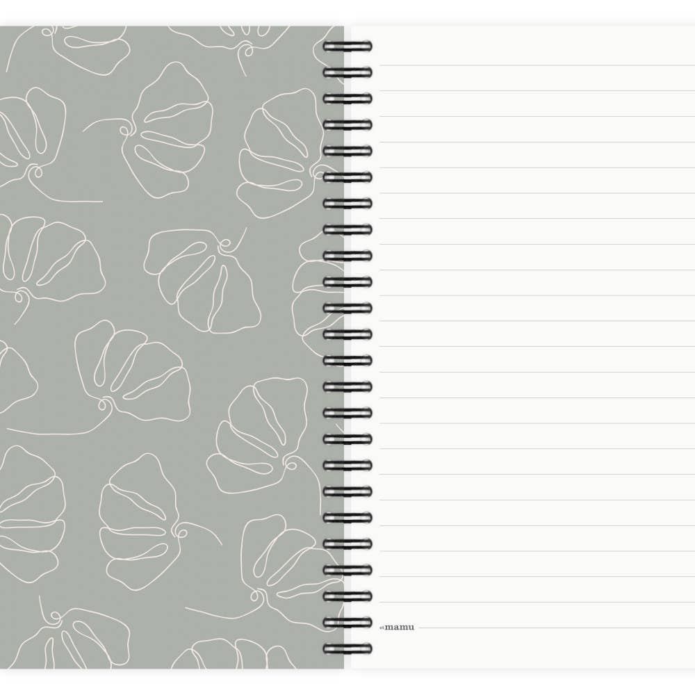 Bloc-notes A5 en forme de fleurs