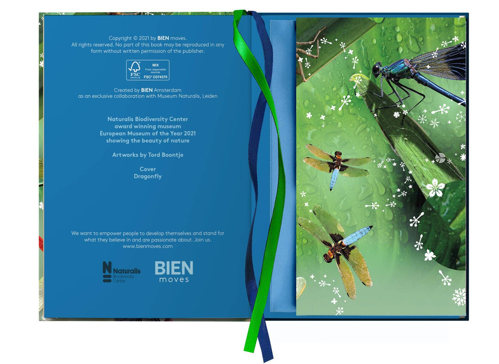 Carnet doux au toucher - Libellule