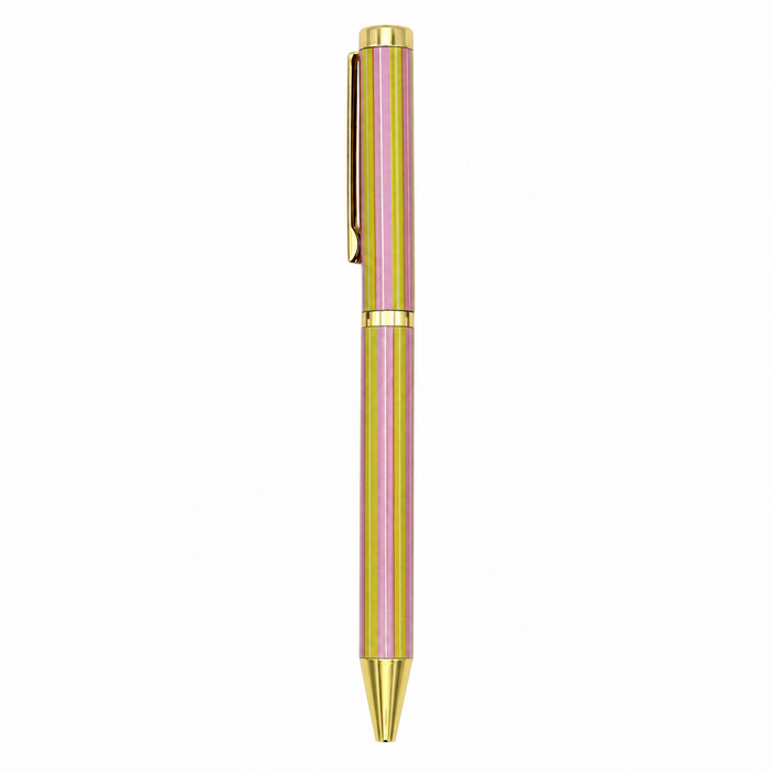 Stylo-bille Fleurs & rayures