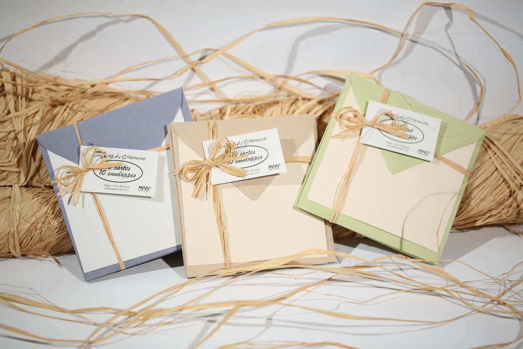 Ensemble 10 cartes et 10 enveloppes