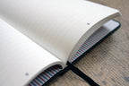 Carnet A5 rigide 128 pages lignées - Coloris gris orage