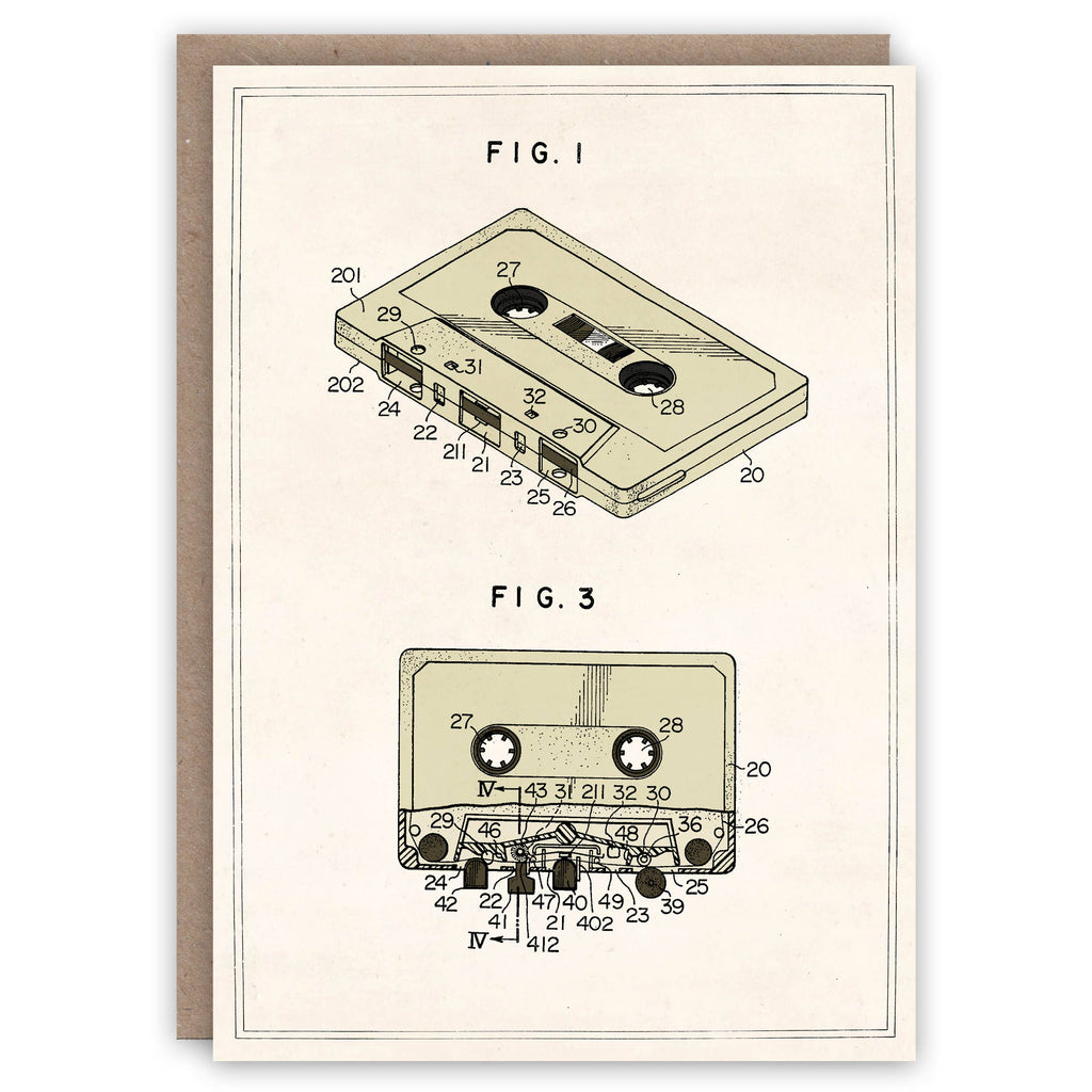 Carte de voeux Compact Cassette