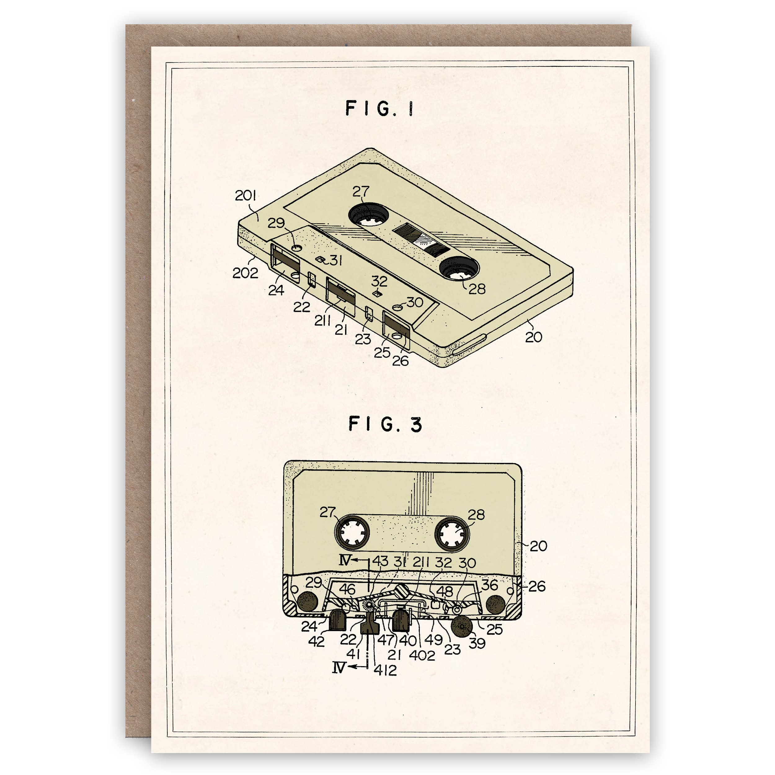 Carte de voeux Compact Cassette