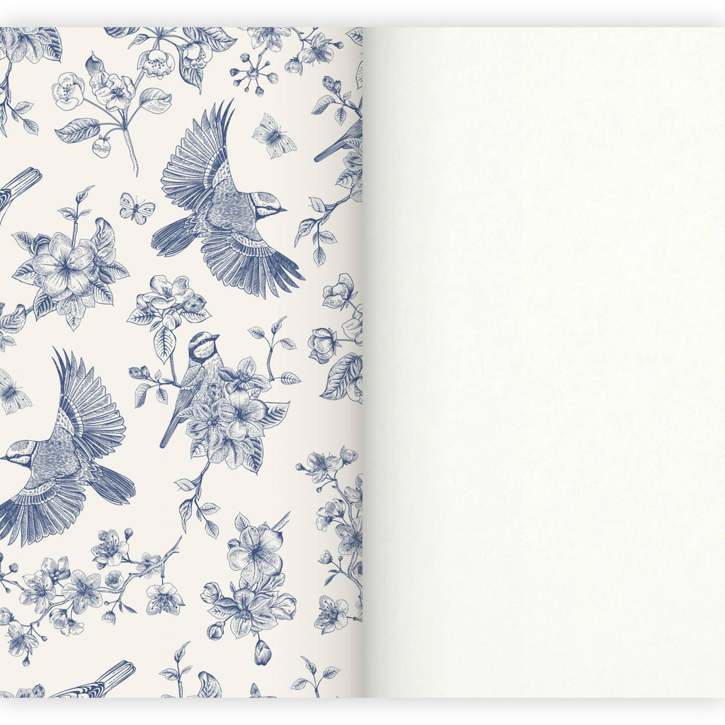 Carnet A5 Fleurs et Oiseaux