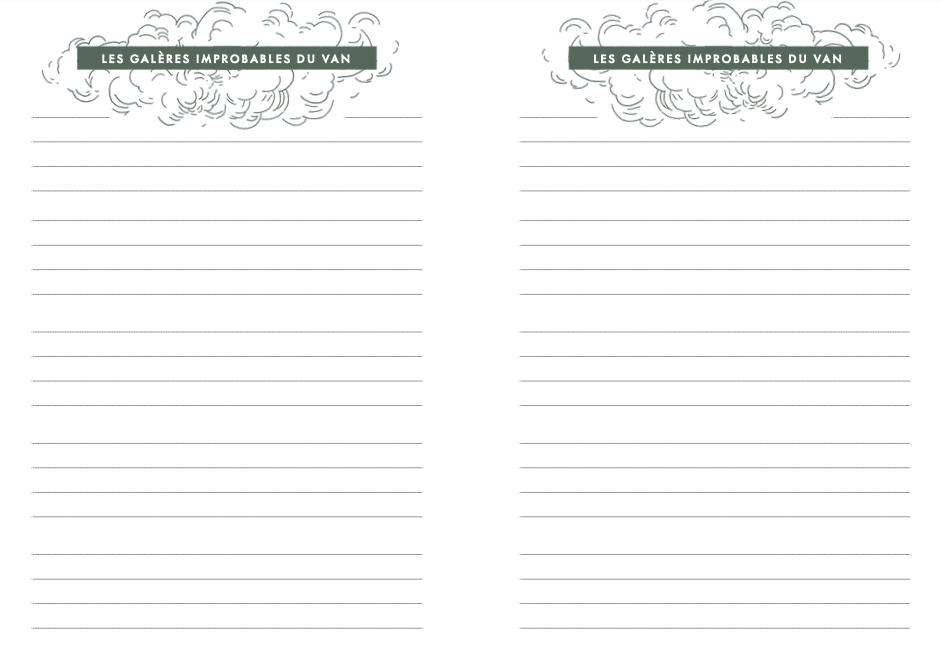 VanLife, Carnet de Voyage (Langue française)