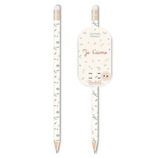 Crayon papier Je t'aime - Les Mots d'Amour