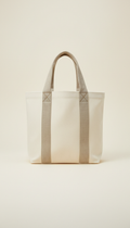 Tote bag en toile poignées cousues main