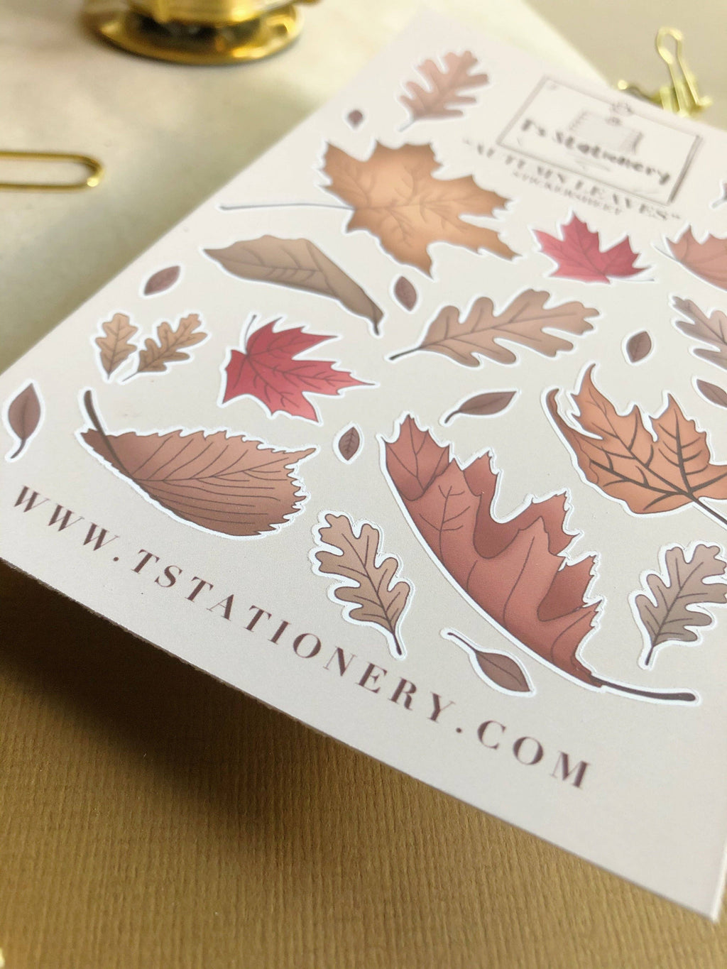 Feuille d'autocollants "Feuilles d'automne"