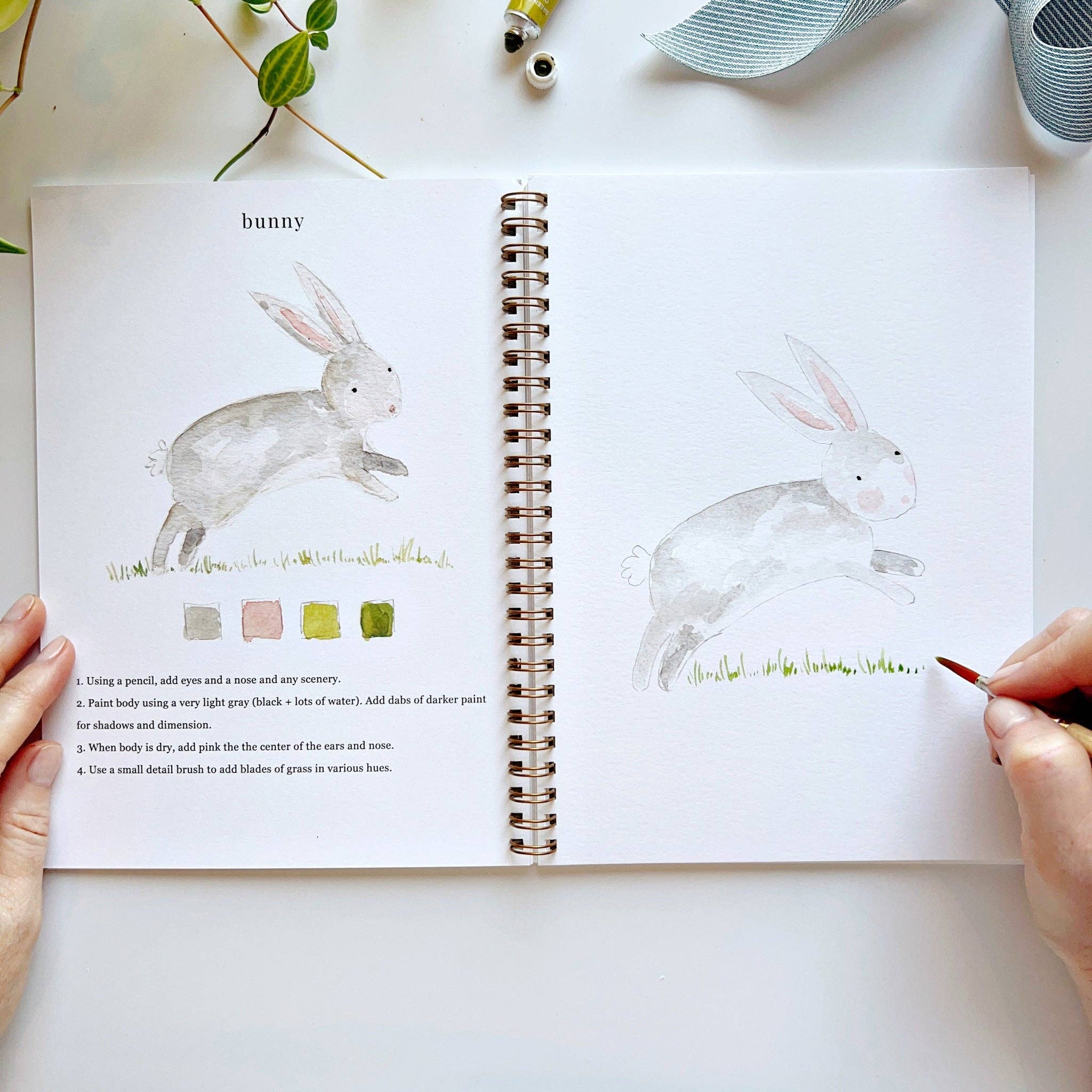 Cahier d'aquarelle sur les animaux